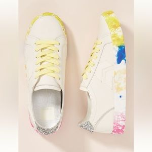 Dolce Vita Zaga sneakers tie dye bottom with glitter back size 6.5